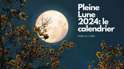 Découvrez Le Calendrier Des Pleines Lunes En 2024 Rose La Lune