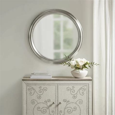 Martha Stewart Spruce Round Accent Mirror Wayfair Round Wall Mirror