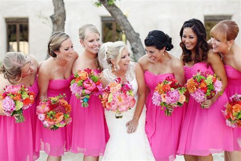 Exquisite Petals Welcome Post Wedding Bridesmaid Dresses Pink