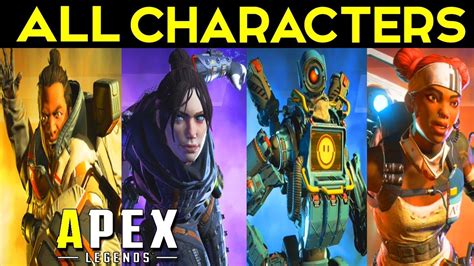 Apex Legends All Character Classes Skins And Weapons Finishers