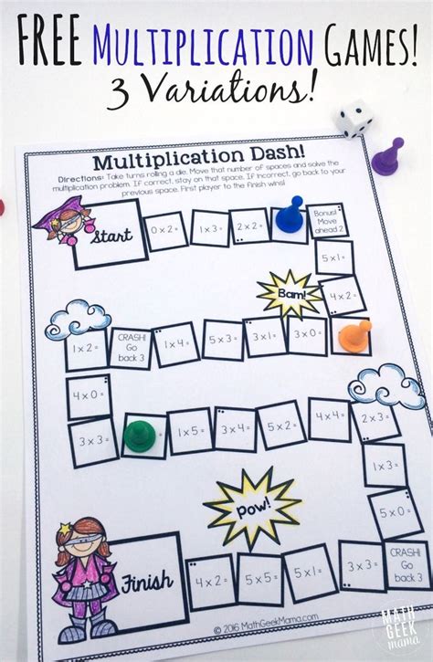 This Adorable Set Of Printable Multiplication Games Is So Easy To Use
