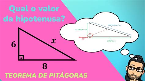 Qual O Valor Da Hipotenusa Teorema De PitÁgoras Youtube