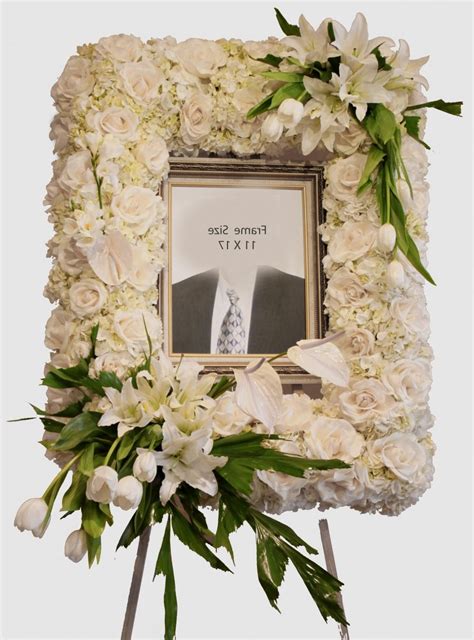 Funeral Flowers Photo Frame