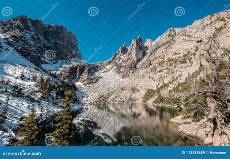 Emerald Lake Rocky Mountains Colorado Usa Stock Image Image Of