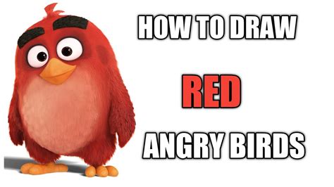 How To Draw Angry Birds Step By Step Method For Childrens Youtube