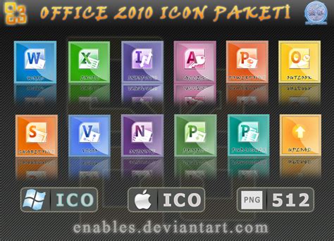 Ms Office 2010 Icon Paket By Enables On Deviantart