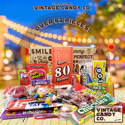 Vintage Candy Co 80th Birthday Candy T Assortment Milestone Bday