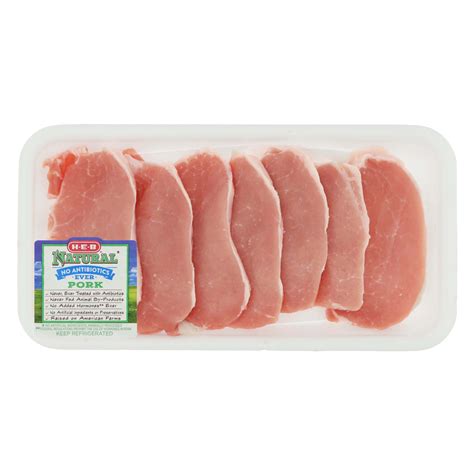 Calling these minute pork chops is only a bit of stretch. H-E-B Natural Pork Center Loin Chop Boneless Wafer Thin ...