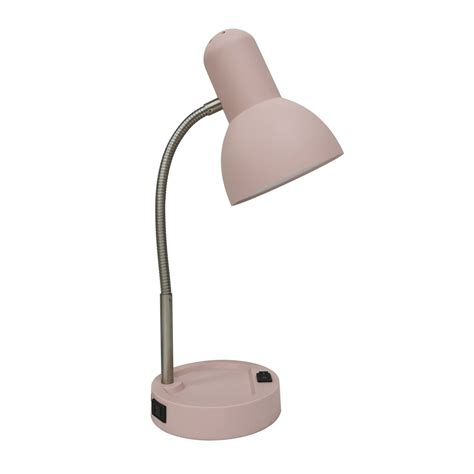 Mainstays Led Desk Lamp With Catch All Baseac Outlet Gray Walmart