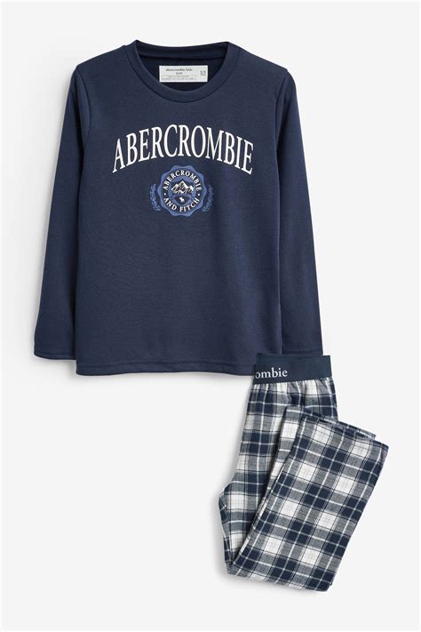 Buy Abercrombie And Fitch Blue Flannel Pyjamas From Next Israel