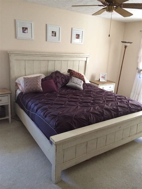 ana white farmhouse king bed diy projects