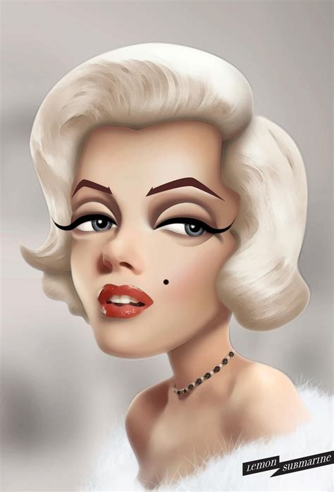PinFantasy Marilyn Monroe Caricature For More
