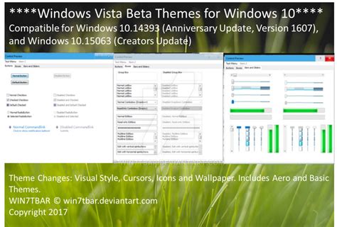 Windows Vista Beta Themes For Windows 10 By Win7tbar On Deviantart