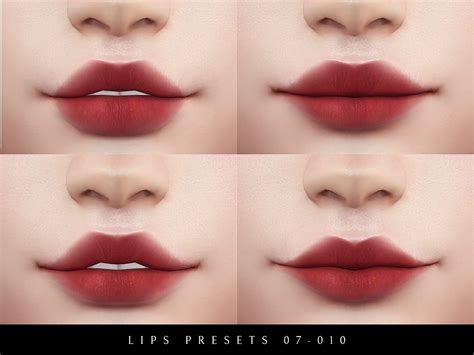 Female Lips Presets 07 010 Lutessasims