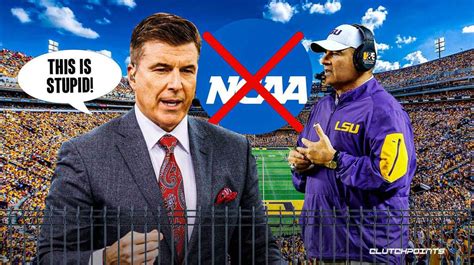 Rece Davis Callout Of Lsu Football Les Miles Ncaa Violations Is Right