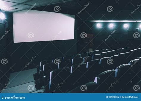 Cinema Auditorium 3d Rendering Stock Photo Image Of Indoors