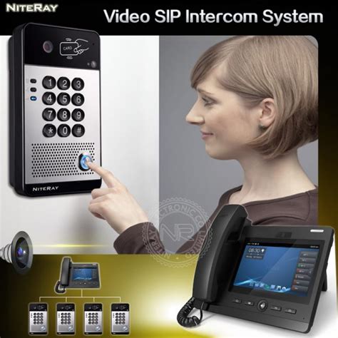 Door Lock Access Control System Sip Phone Smart Video Door Intercom