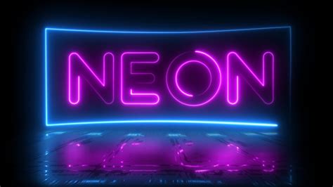 Geometric Shapes Popular Backgrounds Neon Stock Footage Video 100