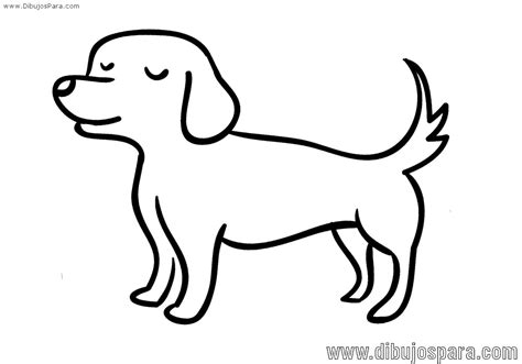 Dibujo De Perro Fácil Para Colorear Dibujos De Perros Para Pintar