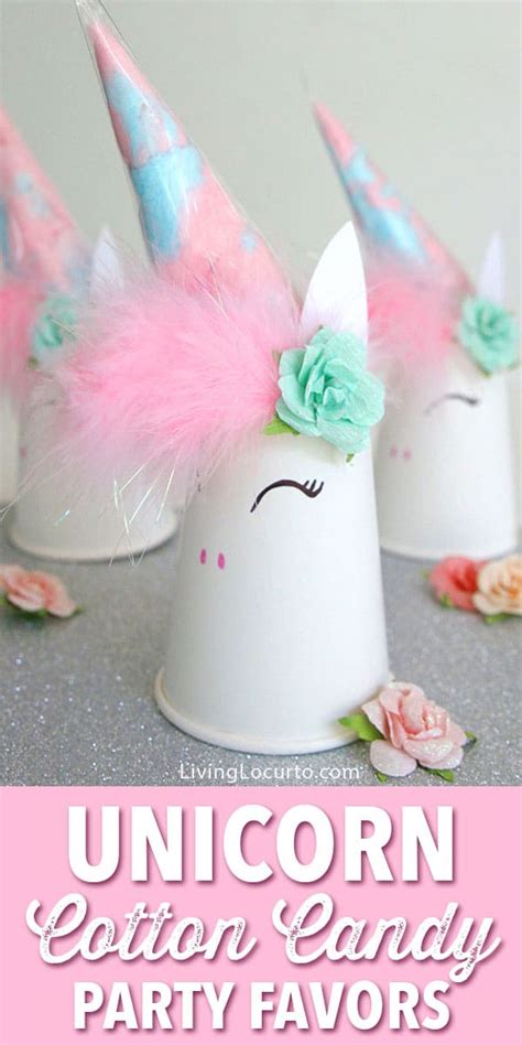 Unicorn Cotton Candy Party Favors Unicorn Party Ideas