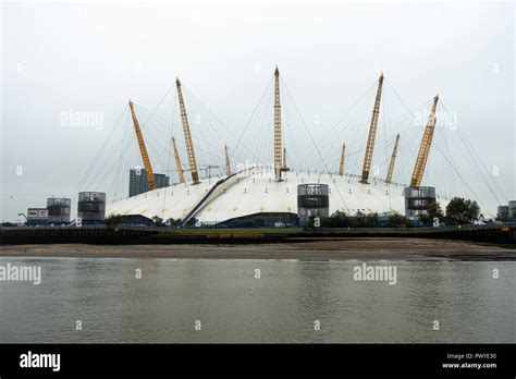 The Millennium Dome Now Known As The O2 Arena On The Bank Of The River