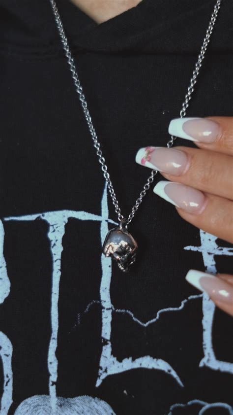 Hel Skull Necklace Mysticum Luna Gothic Jewellery