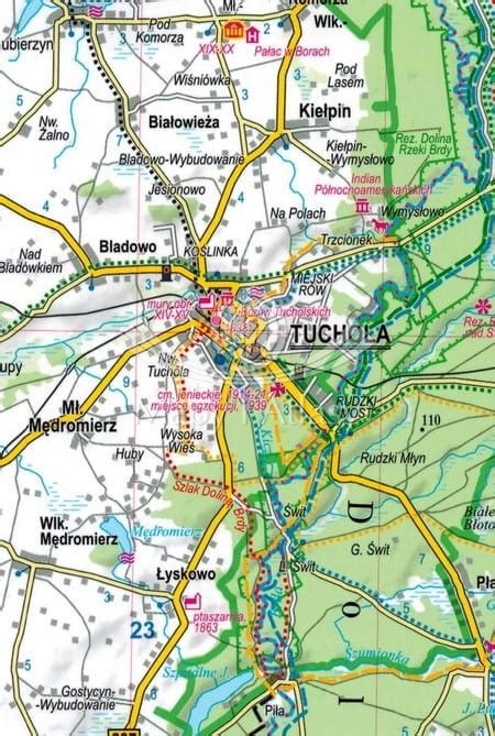 Bory Tucholskie Mapa Laminowana Expressmap