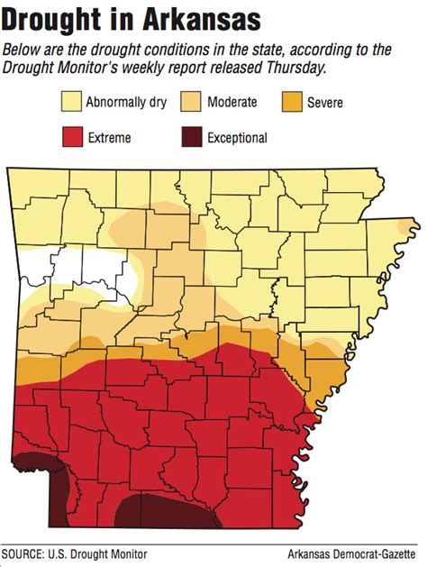 957 Of Arkansas Parched But Rain In Weekend Forecast