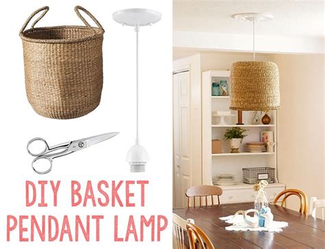 Diy Basket Pendant Lamp Tutorial For More Diy Pendant Lamps Ideas To
