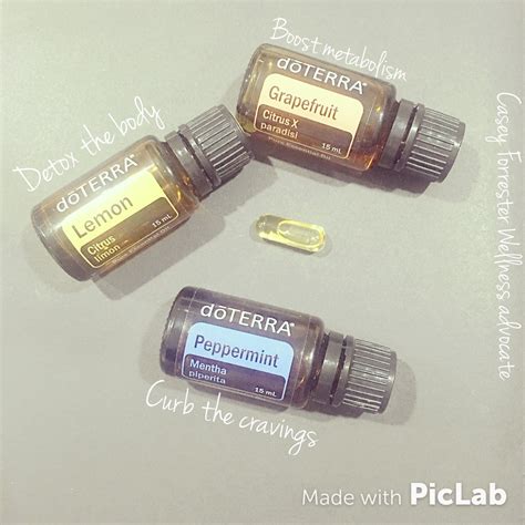 Drops Of Each In A Doterra Vege Cap Peppermint To Curb Cravings