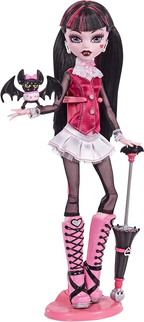 Monster High Draculaura Boo Riginal Creeproduction Doll With Doll Stand