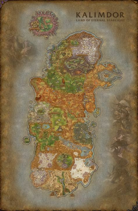 World Of Warcraft Kalimdor Map Fanart By SolarielDawnstar On DeviantArt