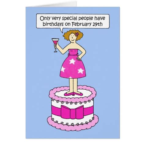 February 29th Birthday Card Zazzle