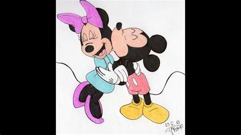 Triazs Dibujos De Amor Faciles De Mickey Mouse