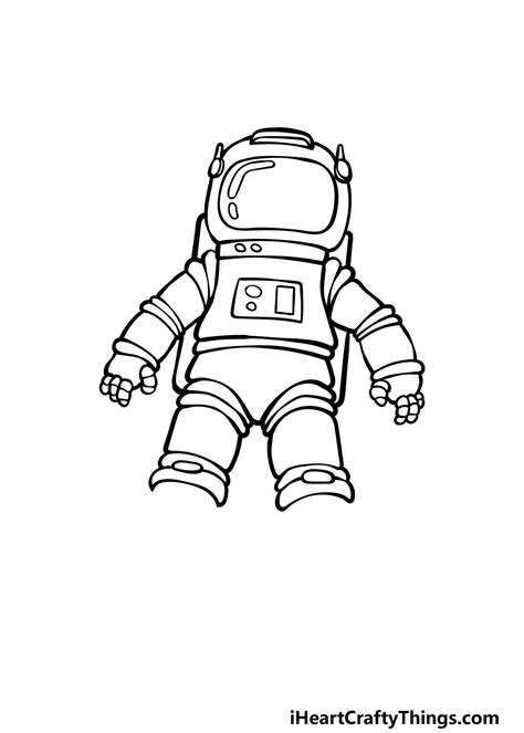 Aggregate More Than 134 Astronaut Drawing Easy Super Hot Vietkidsiq