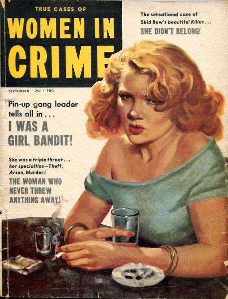 Women In Crime September 1953 Crime Women Arson