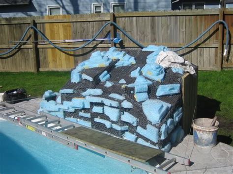 Florida swimming pool waterfalls, cast rock boulders and coping. Pin on ConcreteCementFauxRox