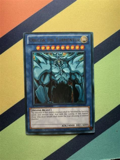Yu Gi Oh Obelisk The Tormentor Ygld Eng02 Limited Edition Ultra Rare