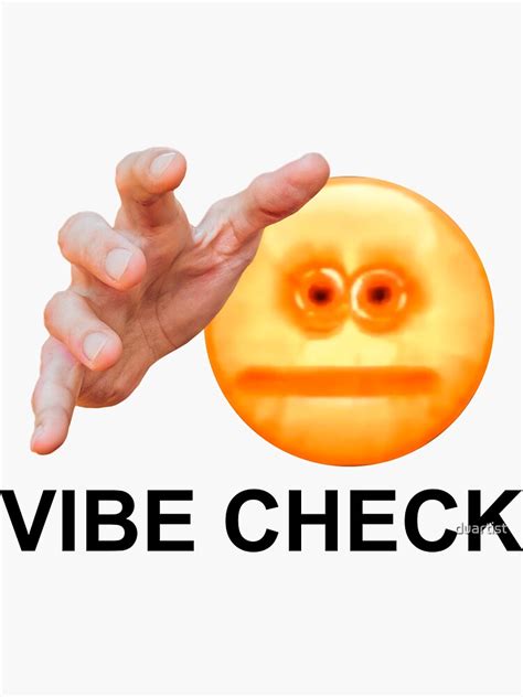 Vibe Check Meme Sticker For Sale By Duartist Redbubble