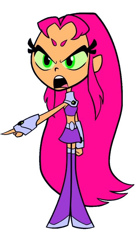 Starfire Pointing Angry By Markendria2007 On Deviantart