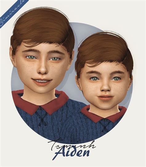 Sims 4 Cc Custom Content Boy Child Toddler Hairstyle Tsminh Sims