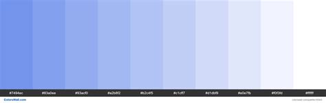 Tints Xkcd Color Soft Blue 6488ea Hex Farbpalette Colorswall