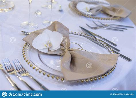 See dining table setting stock video clips. Close-up Of Table Setting For A Fine Dining At A ...