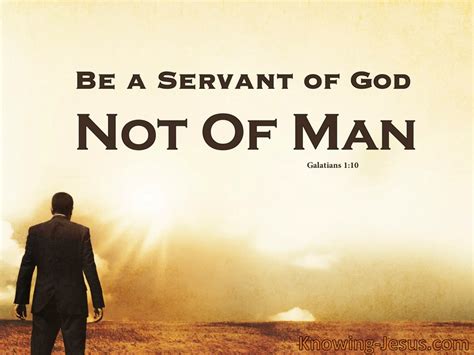 Galatians 110 Servant Of God Not Man Beige