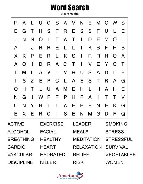 Awesome Word Search Puzzle From 50 Extra Large Print Word