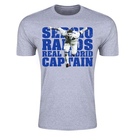 Sergio Ramos Real Madrid Player T Shirt Grey Tshirtgrey 1743