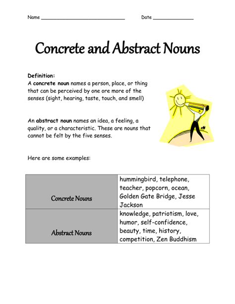 concrete nouns