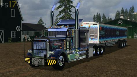 Because we bought our trailer used and it was formerly a 1981 (camping) travel trailer it had some signs of wear and tear; Peterbilt 389 & Grain Trailer v 1.0 - FS17 mods