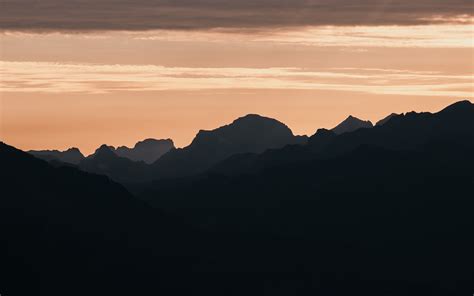 Download Wallpaper 3840x2400 Mountains Rocks Peaks Sunset