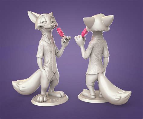 Nick Wilde From Zootopia Fanart 3d Model 3d Printable Cgtrader